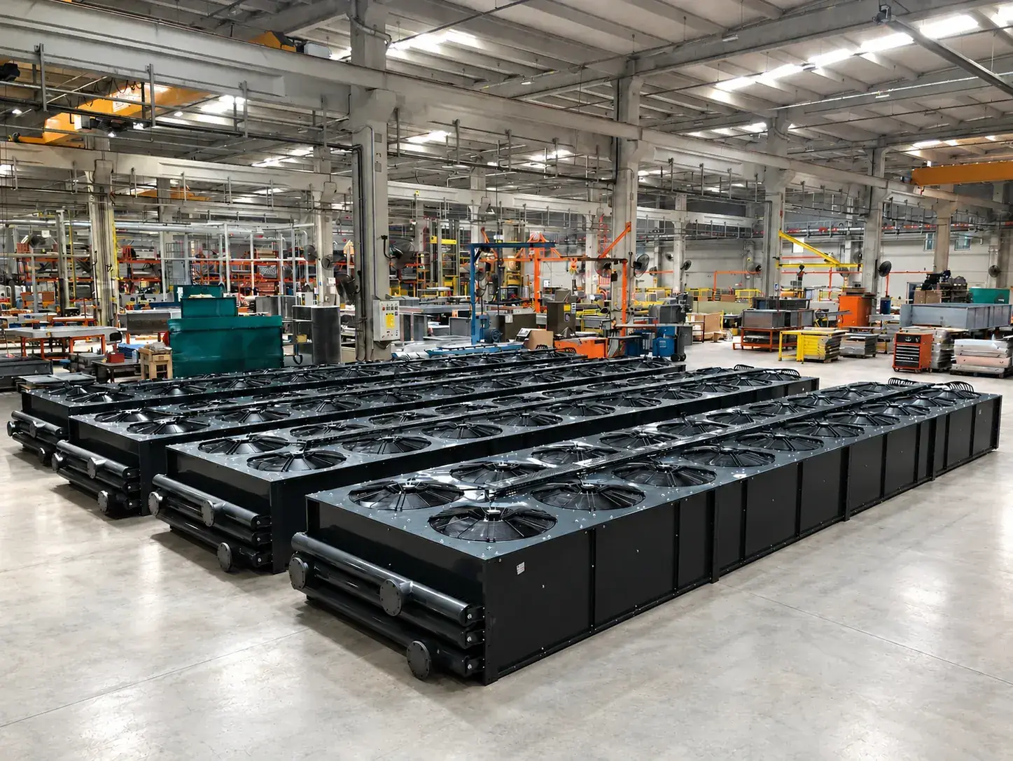 Horizontal Remote Radiators Before Shipment